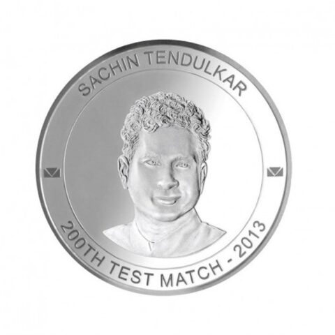 Sachin Tendulkar 200 Gms Swiss Silver Coin