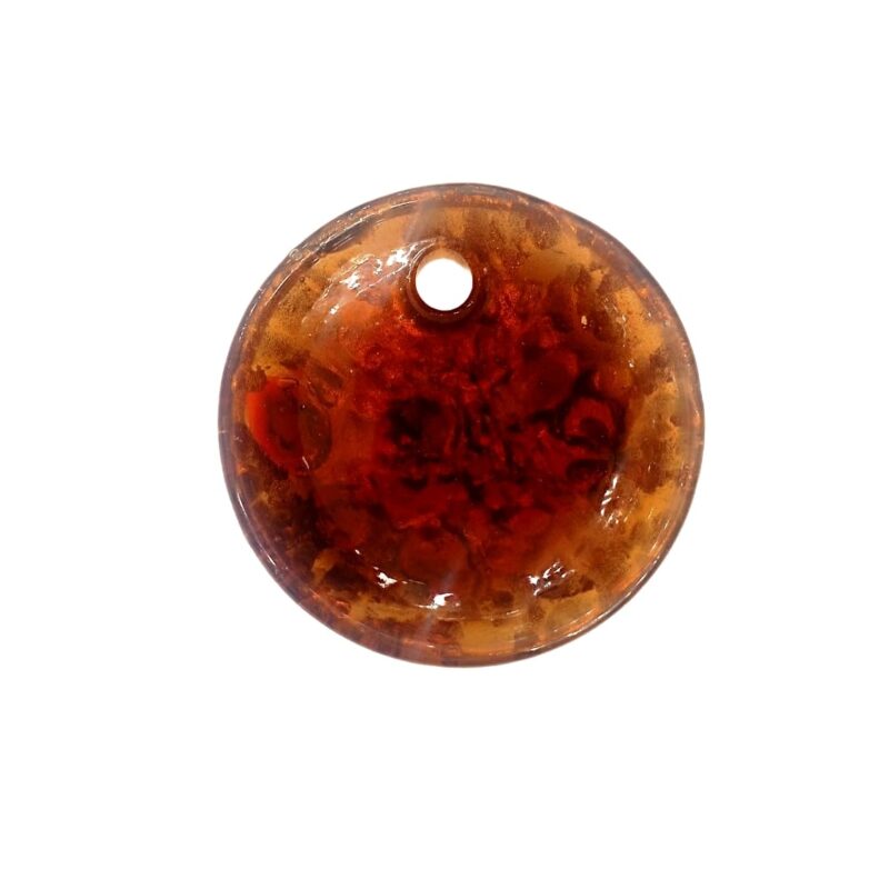 Round Shape Multicolor Murano Glass Pendant - Image 3
